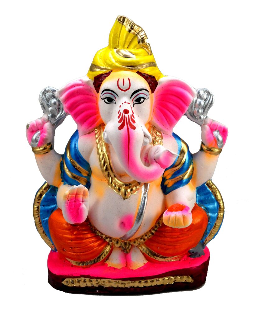 Eco Friendly Clay Ganesha Idol Kachchi Shadu Mitti Murti For Home Visarjan Eco Friendly 4123