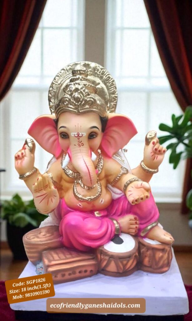 eco-friendly ganesha shadu mitti idols in delhi / ncr