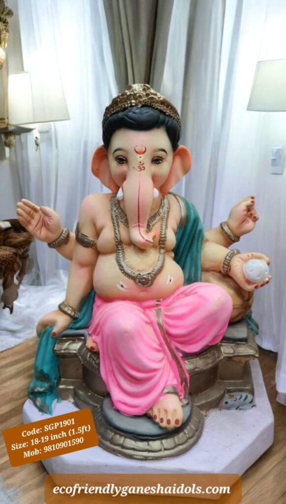 bal ganesha eco-friendly ganesha shadu mitti idols in delhi / ncr