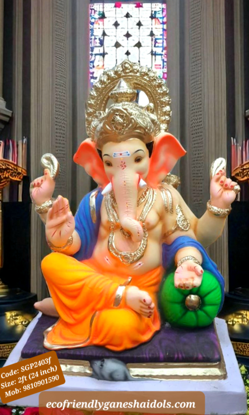 eco-friendly ganesha shadu mitti idols in delhi / ncr Ganpati bappa murti
