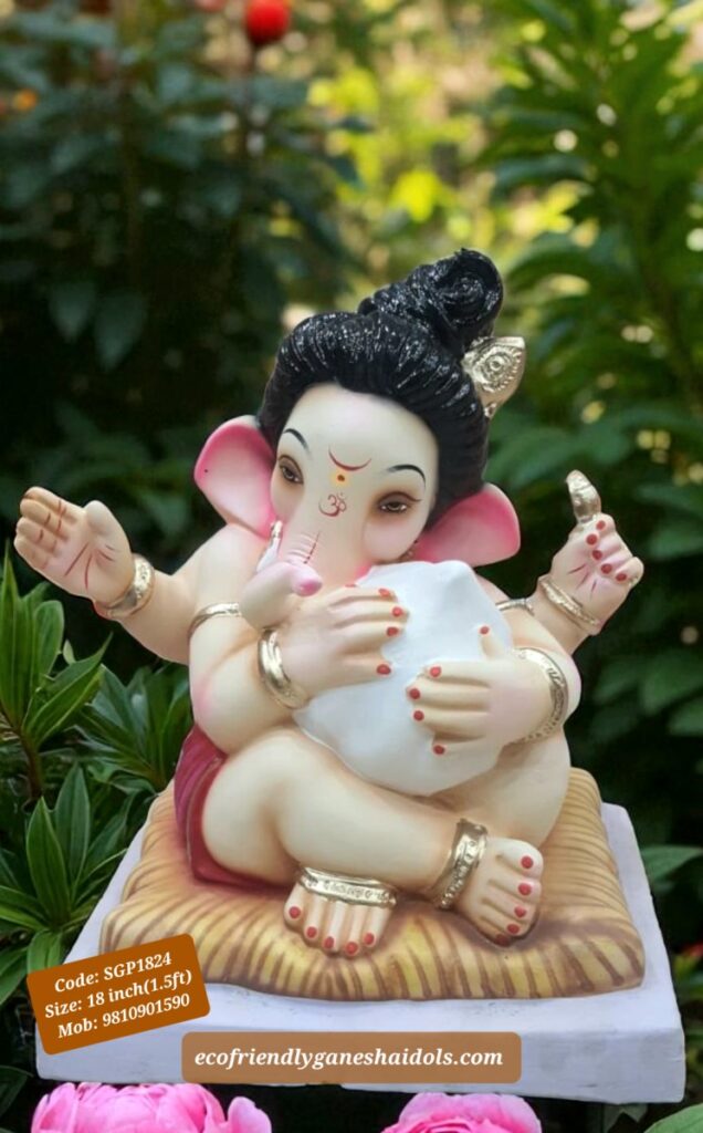 bal ganesha eco-friendly ganesha shadu mitti idols in delhi / ncr