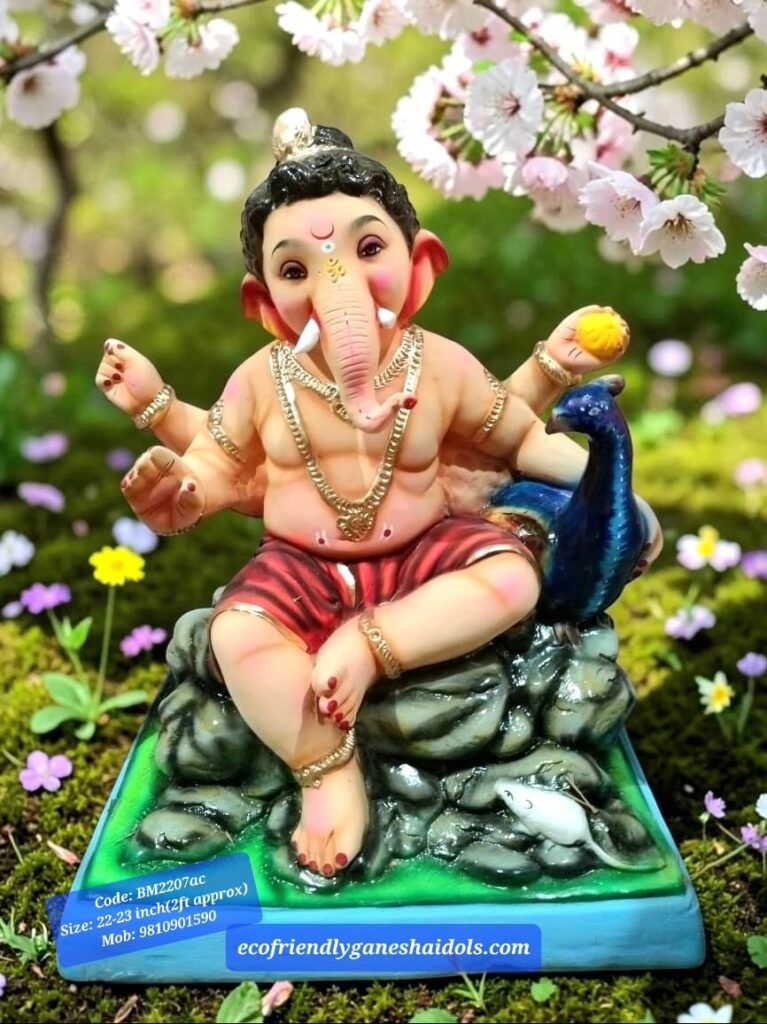 bal ganesha eco-friendly ganesha shadu mitti idols in delhi / ncr