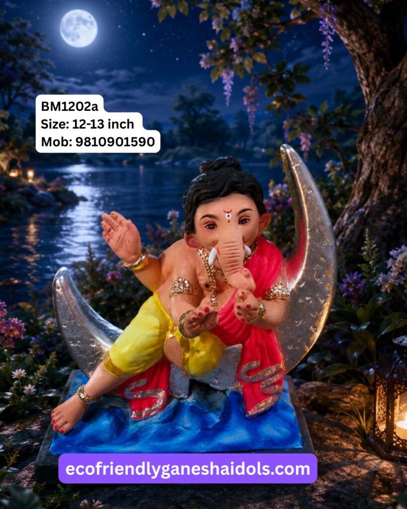 bal ganesha eco-friendly ganesha shadu mitti idols in delhi / ncr