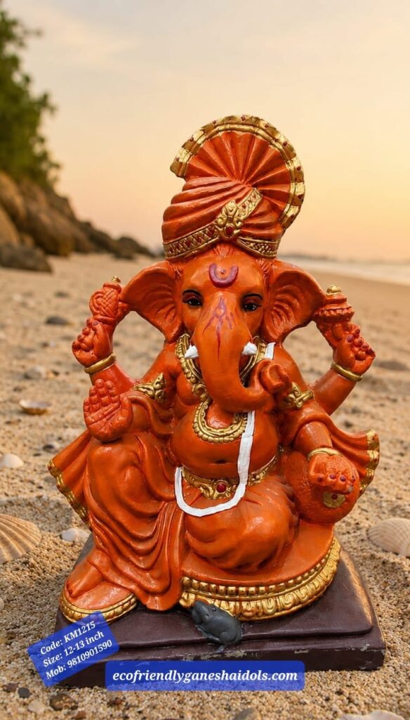 sindoori eco-friendly ganesha idols in delhi