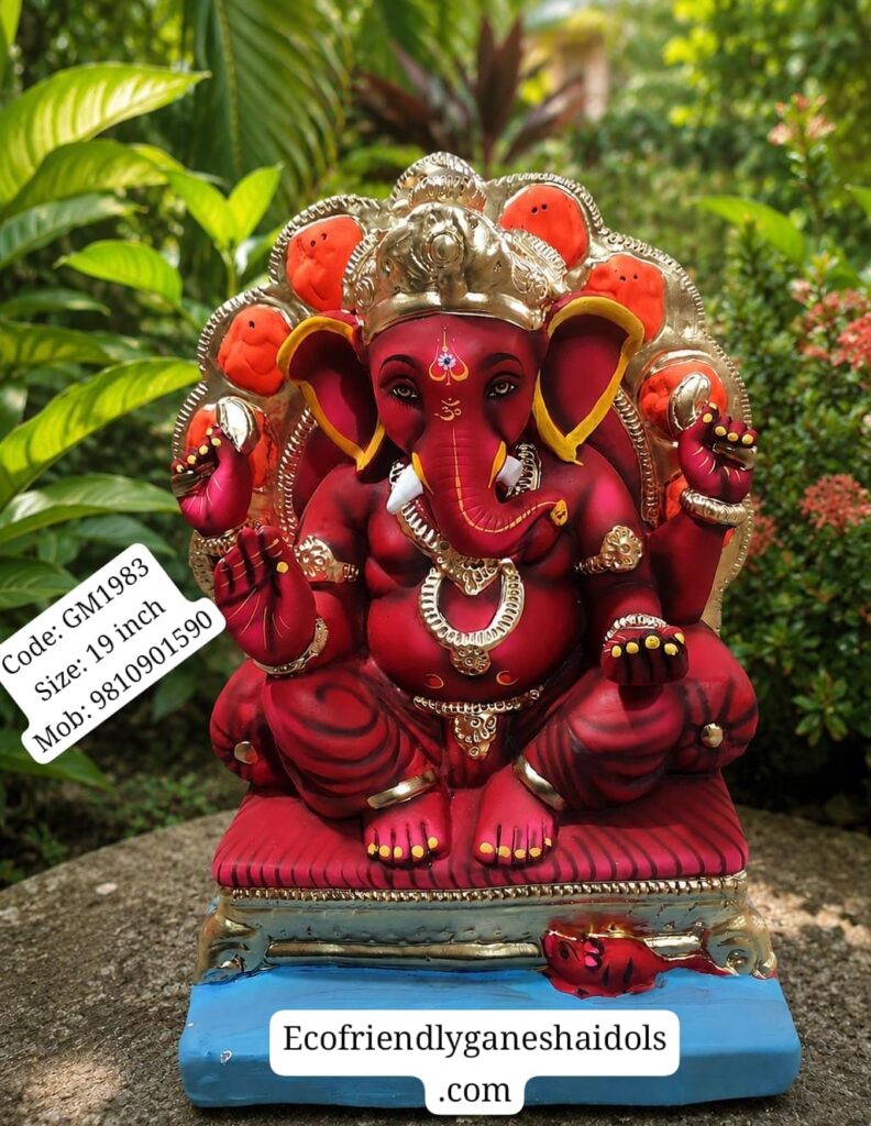sindoori eco-friendly ganesha idols in delhi