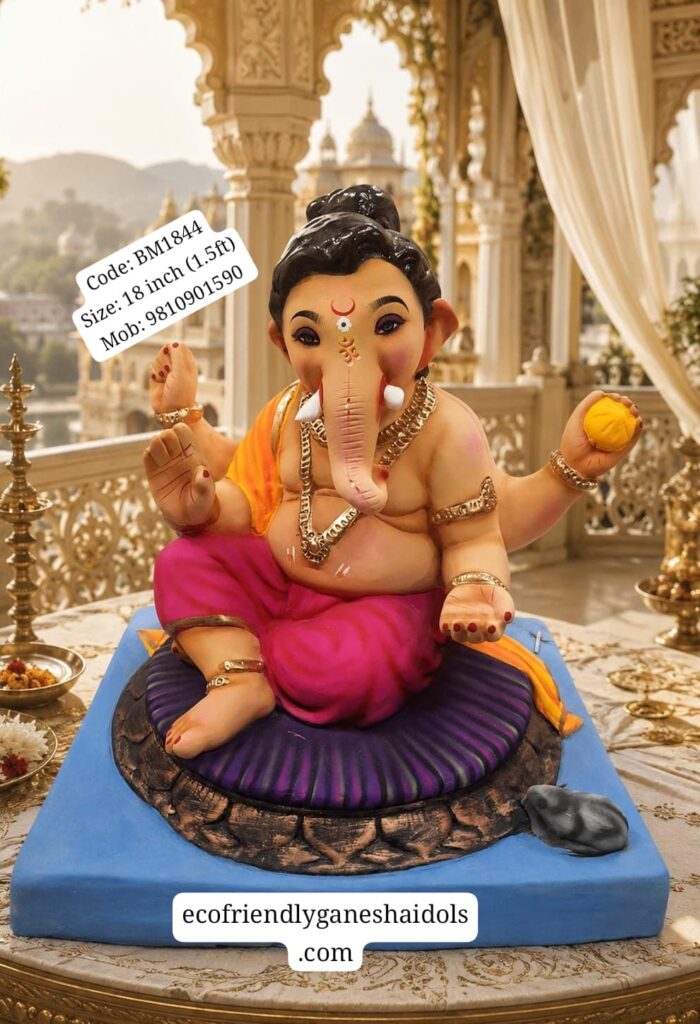 bal ganesha eco-friendly ganesha shadu mitti idols in delhi / ncr