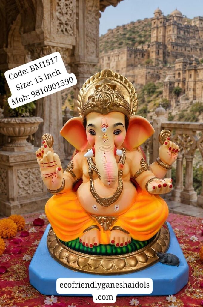 bal ganesha eco-friendly ganesha shadu mitti idols in delhi / ncr