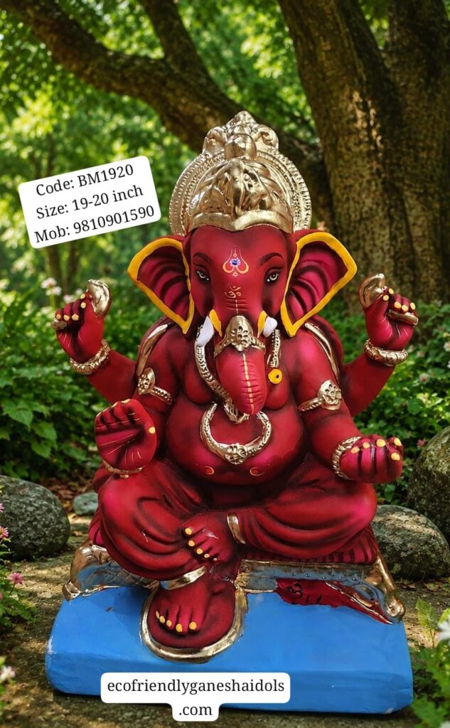 sindoori eco-friendly ganesha idols in delhi
